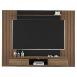 Painel para Tv até 75 Polegadas Nevada 2 Portas Pinho Ripado/preto - Artely Móveis - 2