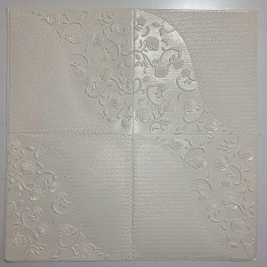 PAINEL DE PAREDE 3D AUTOADESIVO DECORATIVO KIT 4 PÇS