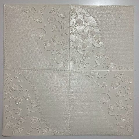 PAINEL DE PAREDE 3D AUTOADESIVO DECORATIVO KIT 4 PÇS