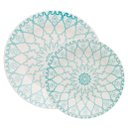 Ver imagem 1 de Kit Pratos Rasos e Fundos Donna Mandala 24 Peças Oxford Cerâmica