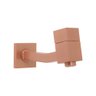 Torneira Link Quadrada Rose Gold Banheiro De Parede Média - 2