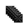 Revestimento 3D Premium 22 Placas, Floral Preto + Fita 3m - 1