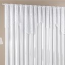 Ver imagem 2 de Cortina Nicole 2 Metros Branca Tecido Microfibra com Renda Floral Sala Quarto