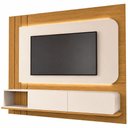 Ver mais imagens de Painel para TV 75 pol com Bancada Suspensa e LED Legend B01 Off White Cinamomo - Lyam Decor