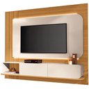 Ver imagem 2 de Painel para TV 75 pol com Bancada Suspensa e LED Legend B01 Off White Cinamomo - Lyam Decor