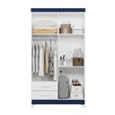 Ver imagem 4 de Guarda Roupa Emma 4 Portas Azul