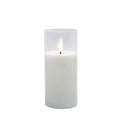 Ver imagem 1 de Vela Decorativa de Led em Vidro Branco 17,5cm Nw0057 Btc
