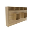Ver imagem 5 de Cama Solteiro Horizontal Dobrável Articulada Multifuncional 88cm Amêndoa - Tecno Mobili