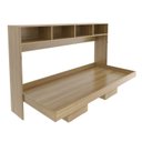 Ver imagem 4 de Cama Solteiro Horizontal Dobrável Articulada Multifuncional 88cm Amêndoa - Tecno Mobili