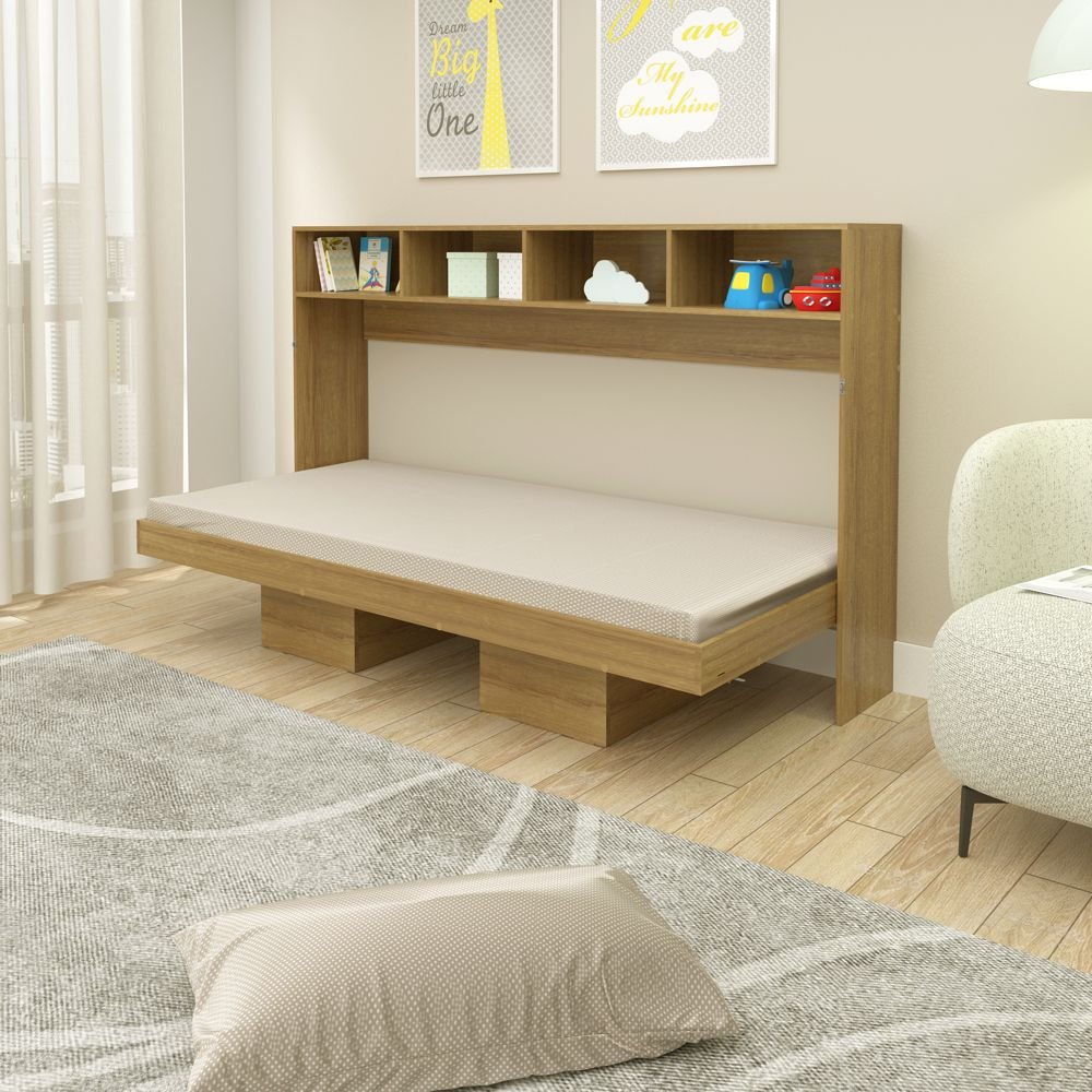 Cama Articulada Horizontal Solteiro 88cm Cm8020 Tecno Mobili - Amendoa - 7