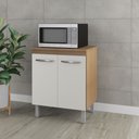 Ver imagem 5 de Balcão Multiuso para Cozinha Serena 2 Portas Moblis Savana Off White