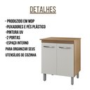 Ver imagem 2 de Balcão Multiuso para Cozinha Serena 2 Portas Moblis Savana Off White
