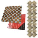 Ver imagem 1 de Pastilha de Vidro Autocolante Kit 20 Uni Parede Cozinha Box Banheiro Sala Decorativa Facil Aplicacao