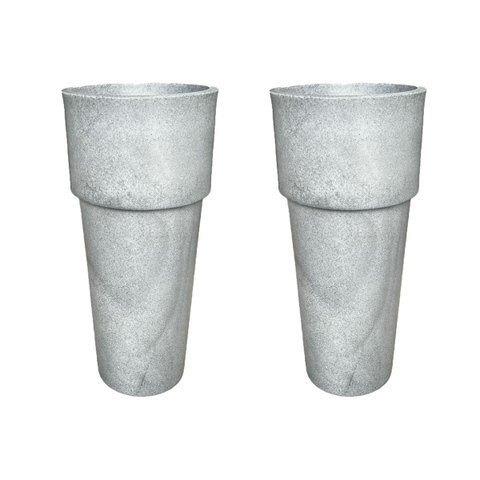 Kit 2 Vaso Plantar Lux 65x30 Decoração Hall Entrada Jardim Design Elegante