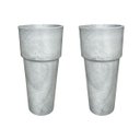 Ver imagem 1 de Kit 2 Vaso Plantar Lux 65x30 Decoração Hall Entrada Jardim Design Elegante