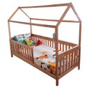 Ver imagem 1 de Cama Casinha Infantil - Tamanho Especial Envernizada