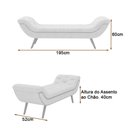 Ver imagem 5 de Puff Recamier 195cm Awa Linho Cinza - Sallar Home