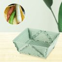 Ver imagem 4 de Cesta Secar Frutas Vegetais Verduras Escoador Alimentos Drenagem Cozinha Pia Fruteira Dobravel Porta