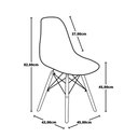 Ver imagem 5 de Conjunto Mesa de Jantar Redonda Solo Branca 80cm com 4 Cadeiras Solo - Branco