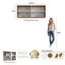 Ver imagem 6 de Módulo Aéreo 158,5cm com 4 Portas Integrato