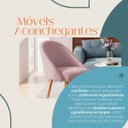 Ver imagem 3 de Kit 02 Poltrona Cadeira para Sala Orgânica Curva Redonda Confortável Reforçada Recepção Suede Rosa