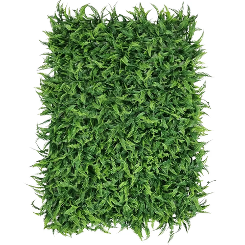 Kit 50 Placas de Samambaia Verde Claro 40 X 60cm Muro Inglês Jardim Vertical