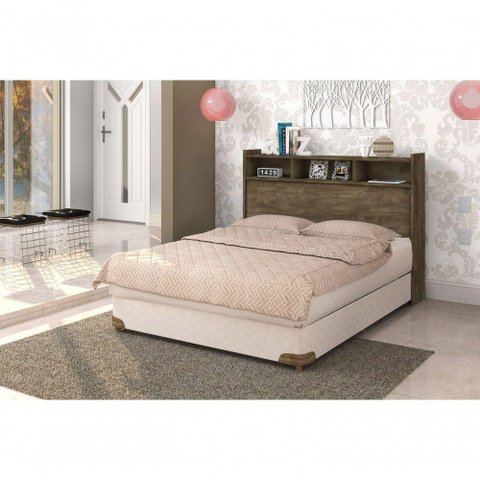Cabeceira Casal Melissa Box Castanho
