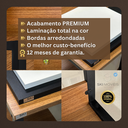 Ver imagem 3 de Prateleira Suspensa Parede Estilo Industrial Mdf Premium com Suportes em Aço Preto