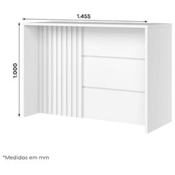 Bancada Gourmet Americana Branco Hp - Henn - 3