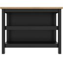 Ver imagem 2 de Bancada Ilha Cozinha 2 Prateleiras 120x80 Cm Cd1019 Preto Dtall