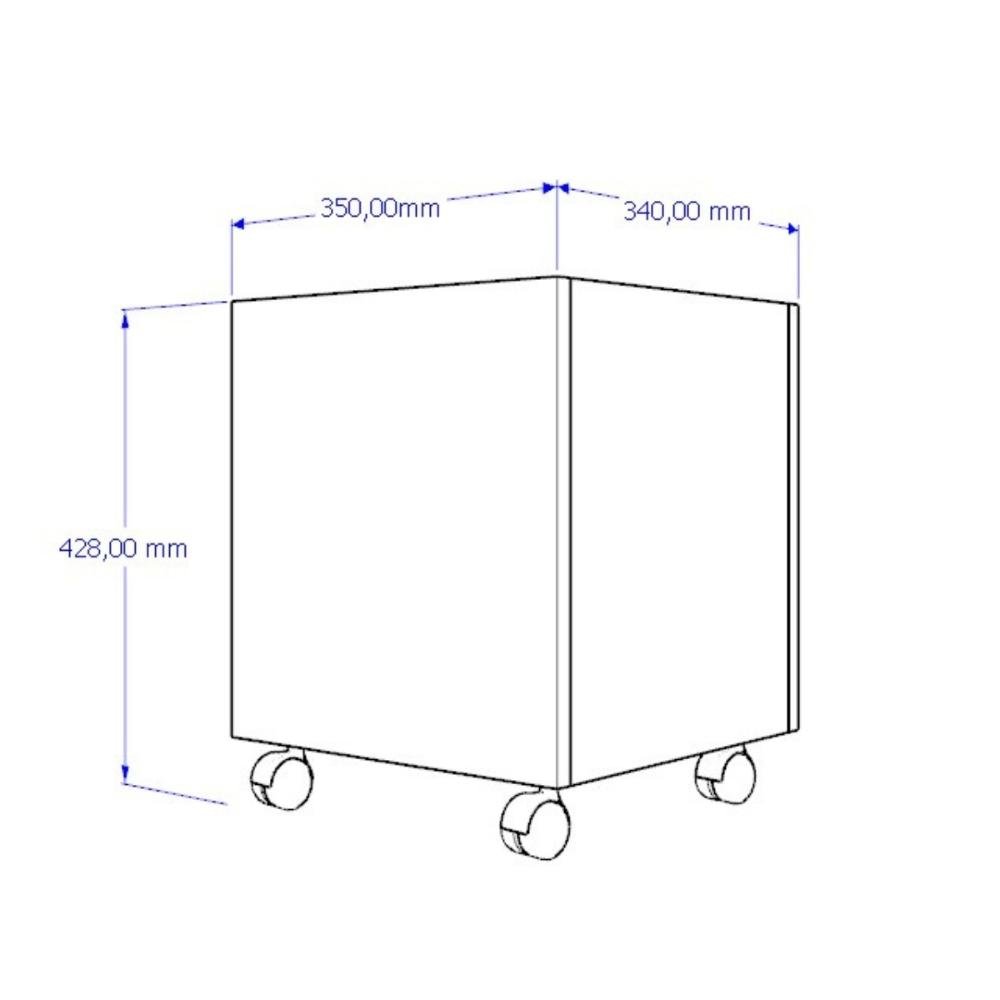 2 Baú Organizador de Brinquedos P/ Quarto de Criança Branco - 3