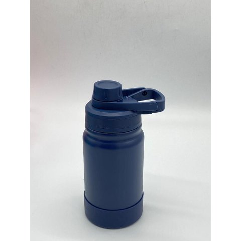 Garrafa Térmica Ms-966 350ml Capa Protetora Silicone:Azul Marinho