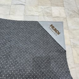 Tapete de Couro Tons de Branco 200x250 Placa de 10cm Quadriculado - 4