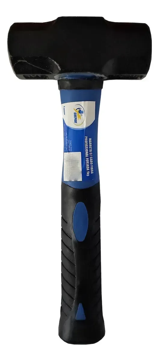 Marreta Cabo Fibra 1kg Forjada Profissional - Guepar - 4
