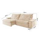 Ver imagem 6 de Sofá Apollo Linho 02 Módulos 120 Cm B25cm Meu Sofá Online A294 Linho Creme