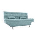 Ver imagem 1 de Sofá Cama Salomão Confortável para Sala e Quarto de Hospedes: Boucle Azul