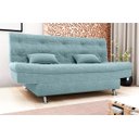 Ver imagem 4 de Sofá Cama Salomão Confortável para Sala e Quarto de Hospedes: Boucle Azul