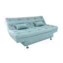 Ver imagem 3 de Sofá Cama Salomão Confortável para Sala e Quarto de Hospedes: Boucle Azul