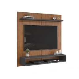 Painel para Tv até 50 Polegadas 1 Prateleira Théo Dj Móveis Freijó/cinza Urbano - 4