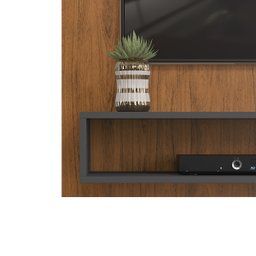 Painel para Tv até 50 Polegadas 1 Prateleira Théo Dj Móveis Freijó/cinza Urbano - 6