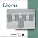 Ver imagem 7 de Kit 5 Suporte Espelho Adnet Pendurador Resistente - Prata