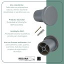 Ver imagem 2 de Kit 5 Suporte Espelho Adnet Pendurador Resistente - Prata