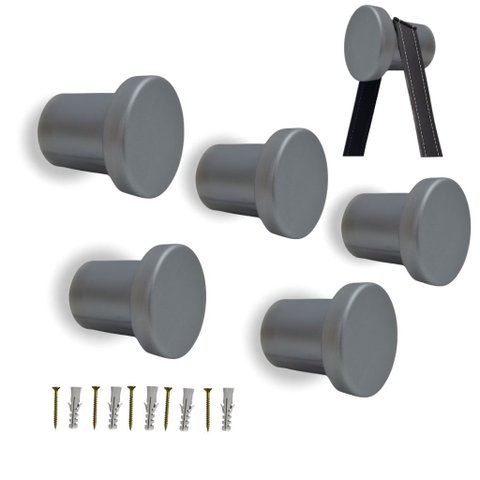 Kit 5 Suporte Espelho Adnet Pendurador Resistente - Prata