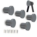 Ver imagem 1 de Kit 5 Suporte Espelho Adnet Pendurador Resistente - Prata