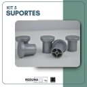 Ver imagem 3 de Kit 5 Suporte Espelho Adnet Pendurador Resistente - Prata