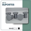 Ver imagem 5 de Kit 5 Suporte Espelho Adnet Pendurador Resistente - Prata