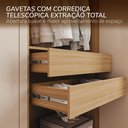 Ver imagem 7 de Guarda-Roupa Americano Solteiro 4 Portas 100% MDF Pérola Yescasa Bege/Carvalho/Off White
