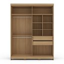 Ver imagem 4 de Guarda-roupa Solteiro 4 Portas 100% Mdf Pérola Yescasa