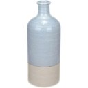 Ver imagem 1 de Vaso Decorativo Enfeite Casa Aparador Garrafa Home&co Cerâmica 30x12x12cm Cinza