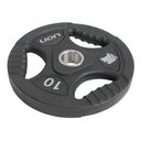 Ver imagem 2 de Anilha 10 Kg Musculação em Aço e Borracha Vulcanizada Lion